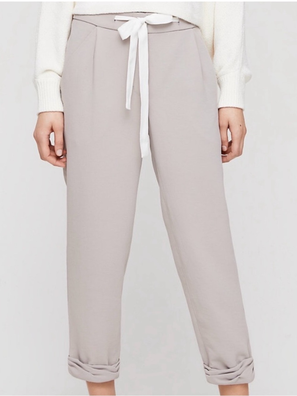 Aritzia Wilfred Allant Pant Light Taupe